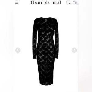 Fleur du Mal Le Stretch Lace Dress XS